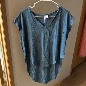 Alta Blue V-Neck Women's Top